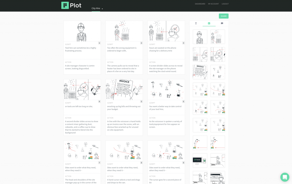 storyboard software example