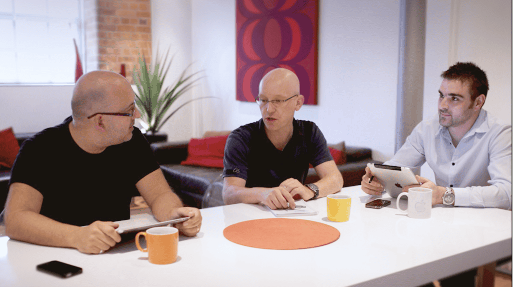 First image of a Square Daisy meeting back in 2011 with Jovan, Dave and Amo