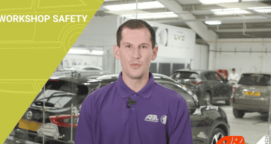 Screenshot of presenter delivering to the camera for the health and safety video