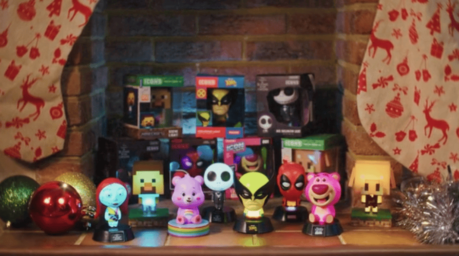 Final shot of the TVC with all products in the fireplace for the final close shot