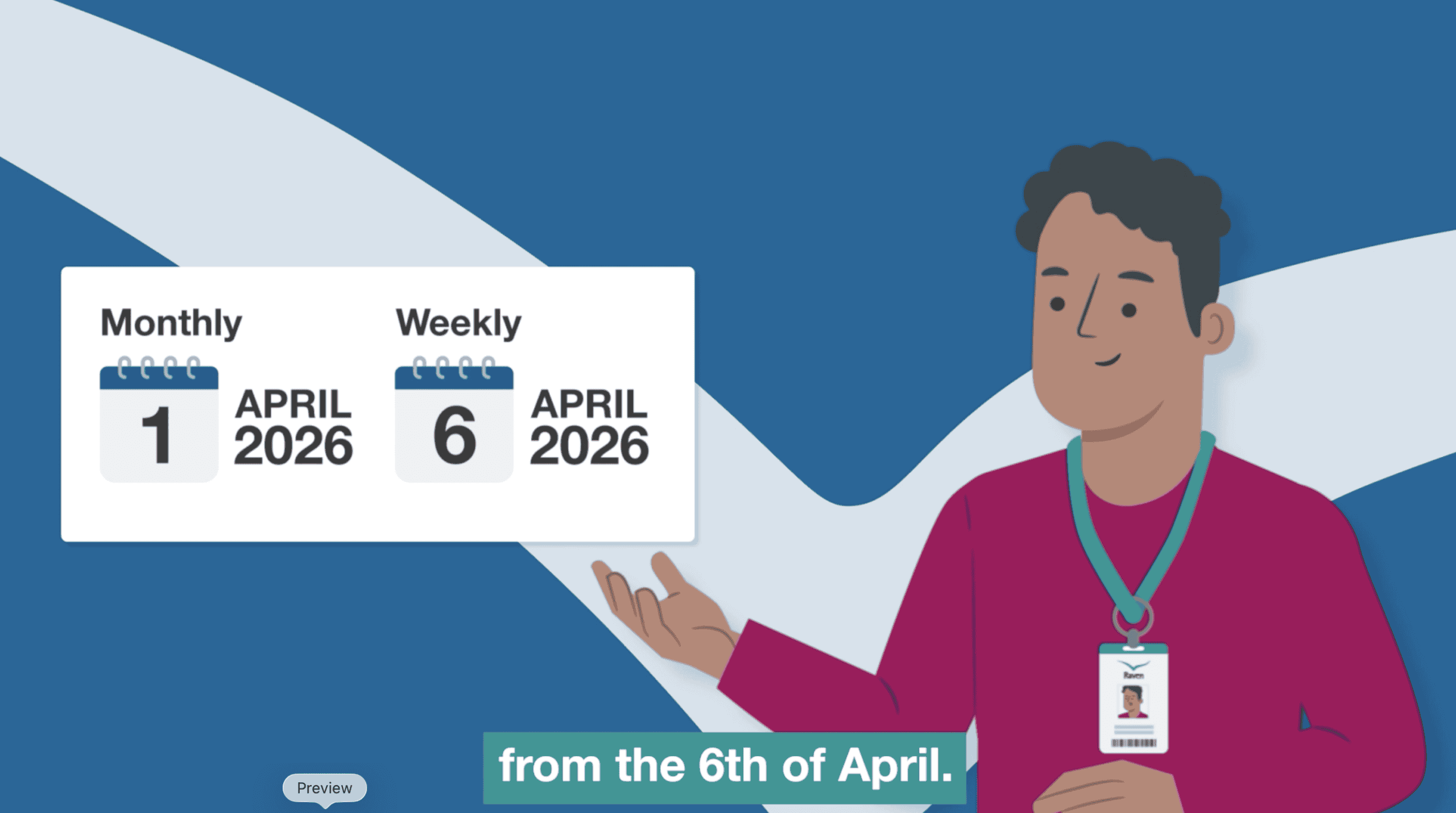 Section of the video relating to Universal Credit