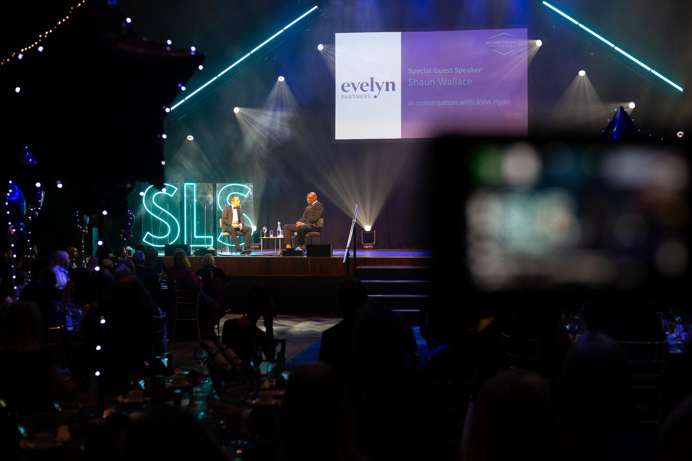 Awards videography image from behind the camera